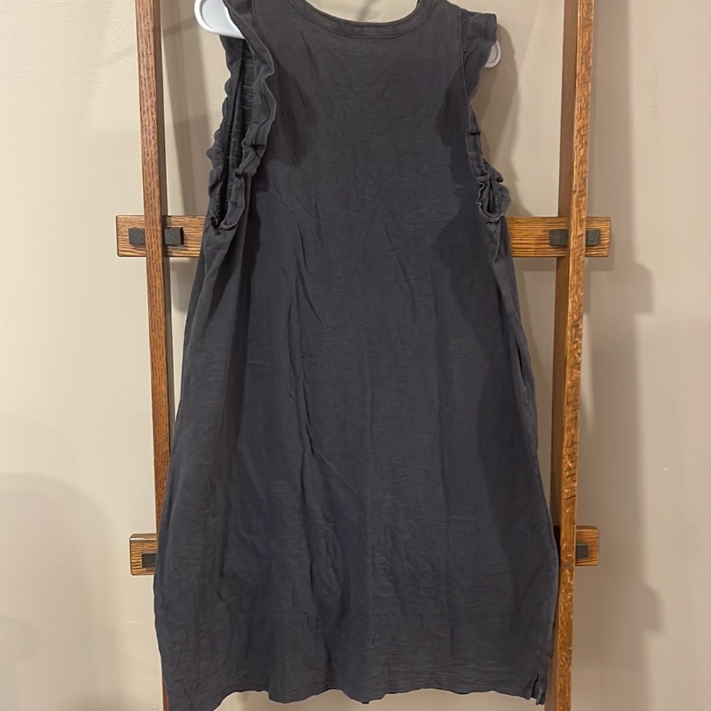 Woman’s AcidWash Grey Sleeveless Dress - Picture 4 of 6